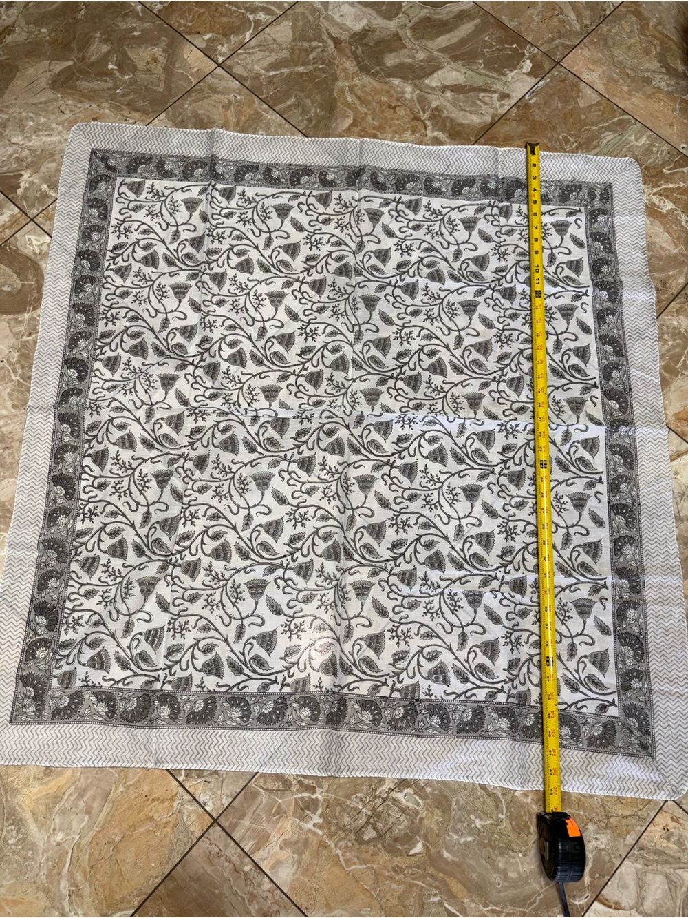 New Jaipur blockprint square scarf
